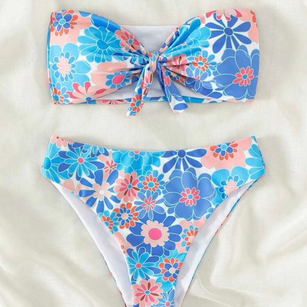 SHEIN Bando bikini set